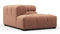 Tufty - Tufty Module, Left Corner Half, Mocha Mousse Vegan Suede
