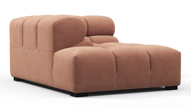 Tufty - Tufty Module, Left Corner Half, Mocha Mousse Vegan Suede