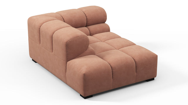 Tufty - Tufty Module, Left Corner Half, Mocha Mousse Vegan Suede