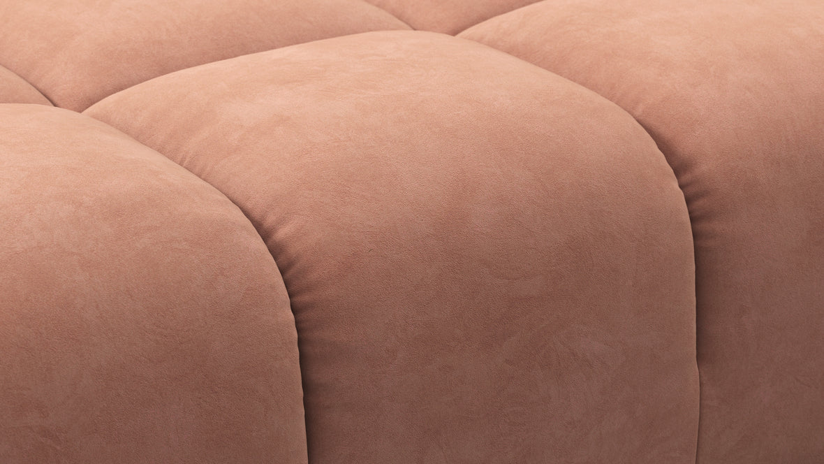 Tufty - Tufty Module, Right Chaise, Armless, Mocha Mousse Vegan Suede