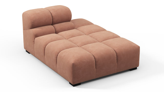 Tufty - Tufty Module, Right Chaise, Armless, Mocha Mousse Vegan Suede