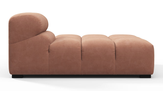 Tufty - Tufty Module, Right Chaise, Armless, Mocha Mousse Vegan Suede