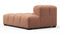 Tufty - Tufty Module, Right Chaise, Armless, Mocha Mousse Vegan Suede