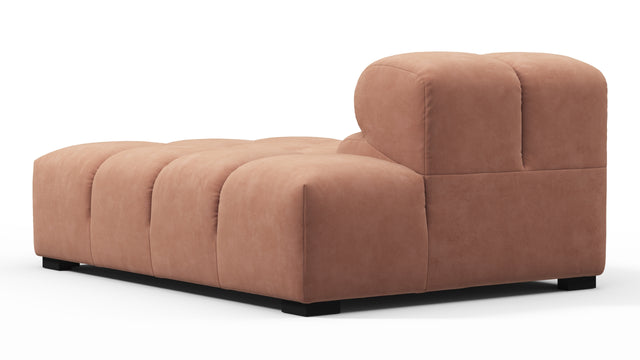 Tufty - Tufty Module, Right Chaise, Armless, Mocha Mousse Vegan Suede