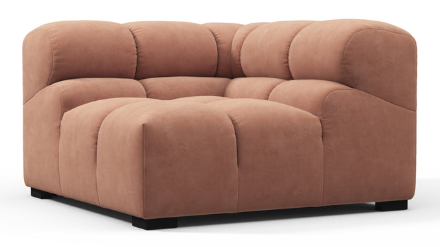 Tufty - Tufty Module, Right Corner, Mocha Mousse Vegan Suede