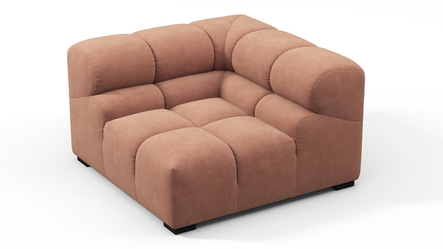 Tufty - Tufty Module, Right Corner, Mocha Mousse Vegan Suede