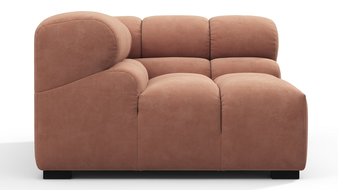 Tufty - Tufty Module, Right Corner, Mocha Mousse Vegan Suede