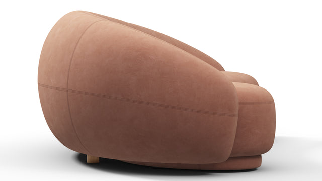 Julep - Julep Sofa, Mocha Mousse Vegan Suede