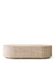 Noel Reeded Stone Coffee Table