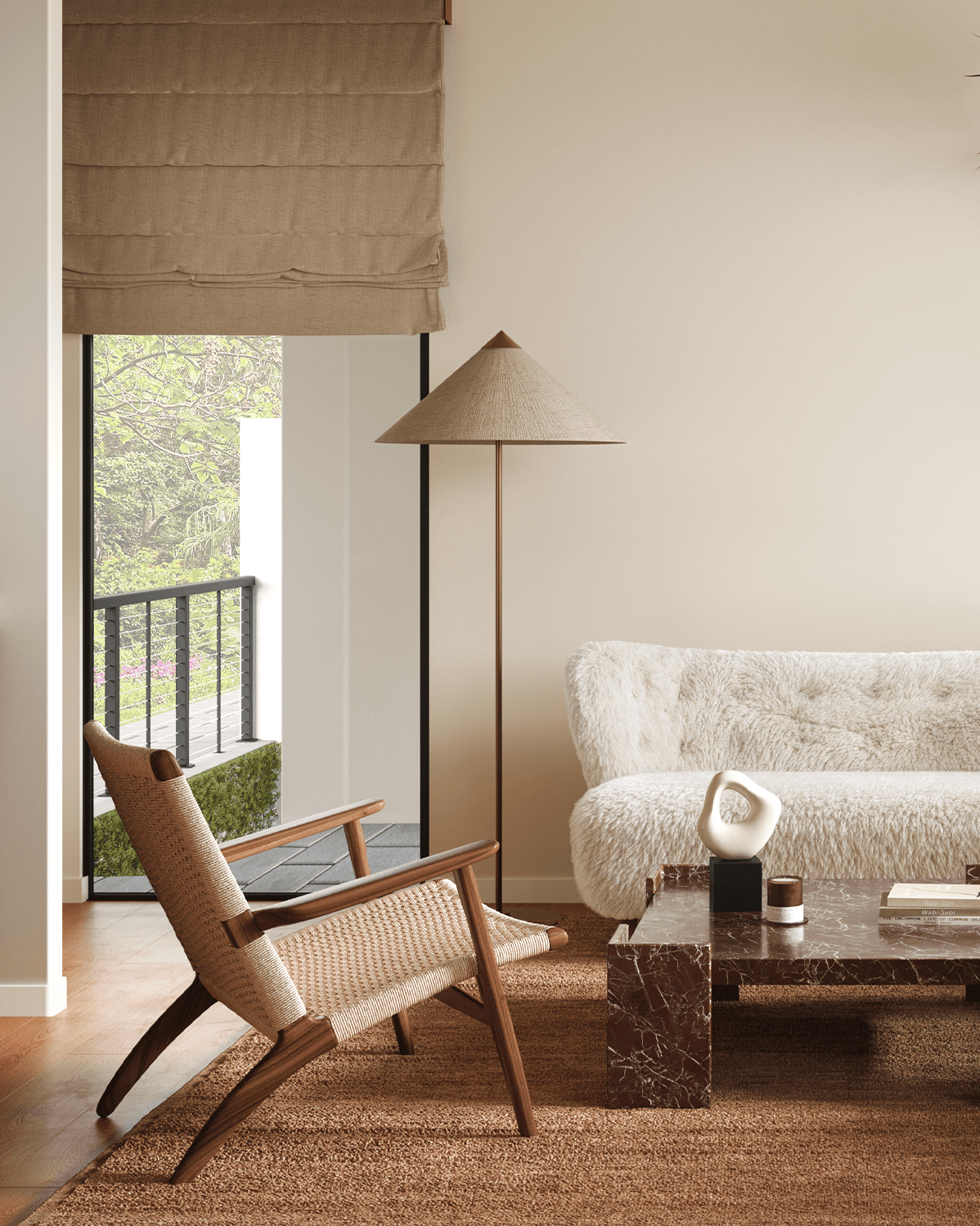 CH25 Easy Chair, Walnut – Interior Icons