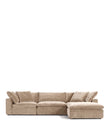 4+ Seaters Sky Three Seater with Ottoman, Left