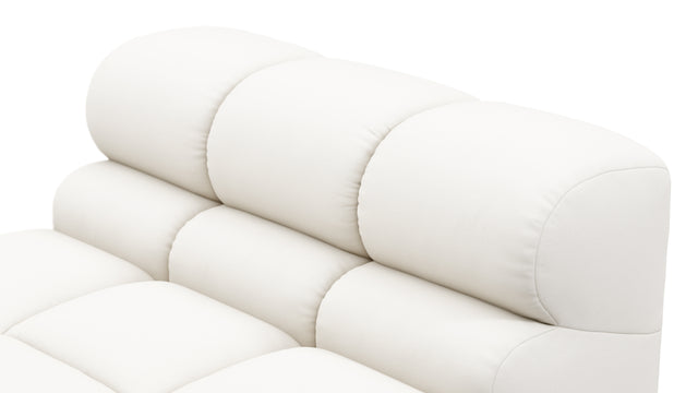 Tufty Outdoor - Tufty Outdoor Module, Armless Chaise, Soft White Performance Weave