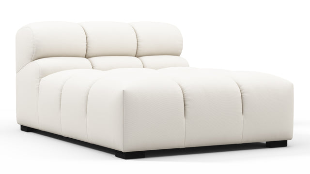 Tufty Outdoor - Tufty Outdoor Module, Armless Chaise, Soft White Performance Weave