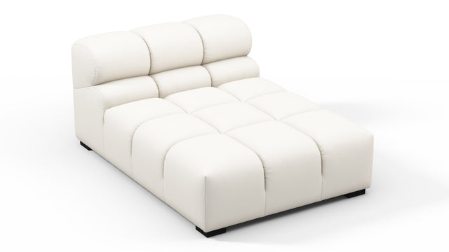 Tufty Outdoor - Tufty Outdoor Module, Armless Chaise, Soft White Performance Weave