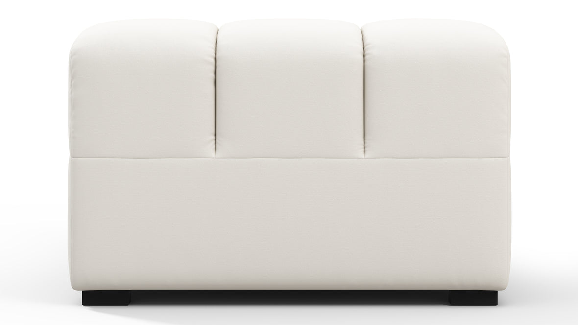 Tufty Outdoor - Tufty Outdoor Module, Armless Chaise, Soft White Performance Weave