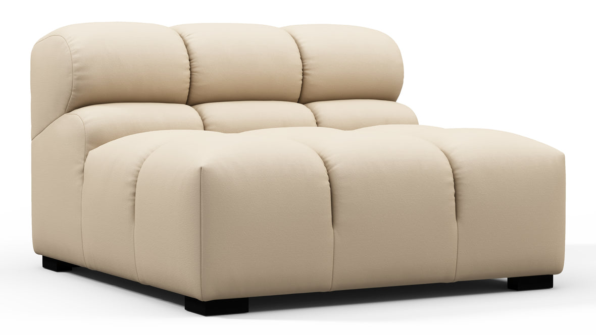 Tufty Outdoor - Tufty Outdoor Module, Armless, Latte Performance Weave