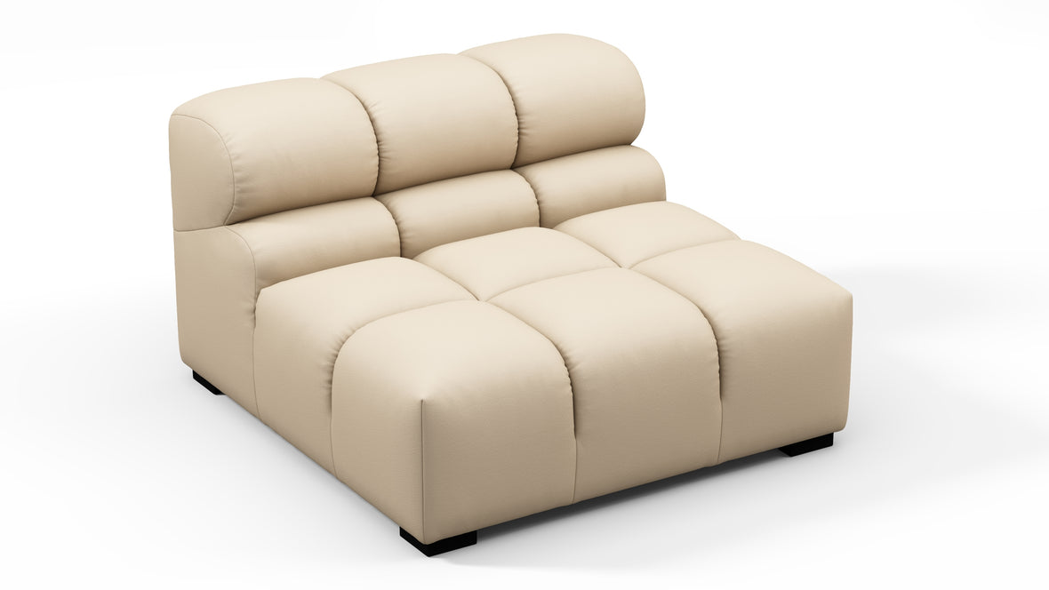 Tufty Outdoor - Tufty Outdoor Module, Armless, Latte Performance Weave