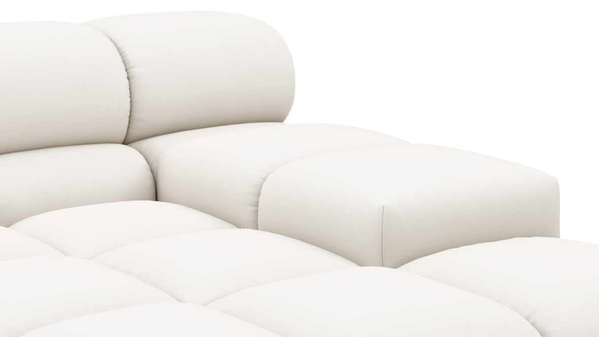 Tufty Outdoor - Tufty Outdoor Module, Deep Large Right Arm, Soft White Performance Weave