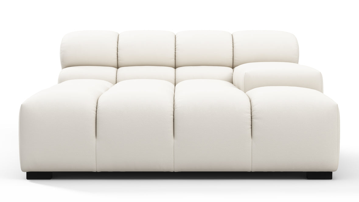 Tufty Outdoor - Tufty Outdoor Module, Deep Large Right Arm, Soft White Performance Weave