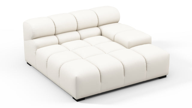 Tufty Outdoor - Tufty Outdoor Module, Deep Large Right Arm, Soft White Performance Weave