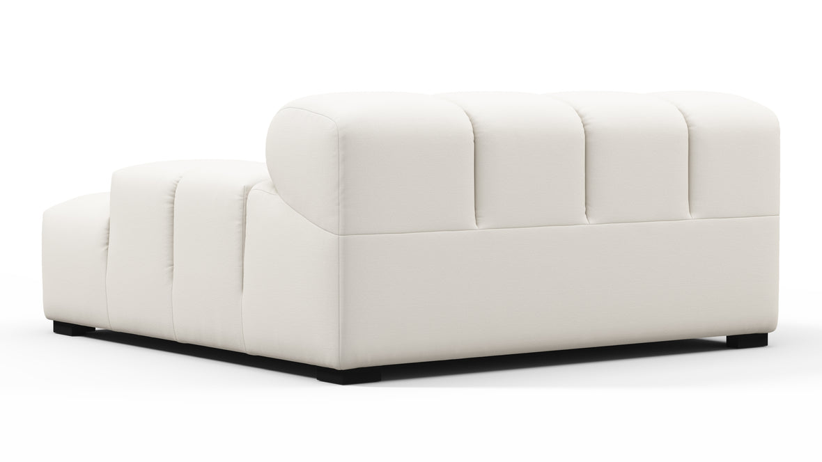 Tufty Outdoor - Tufty Outdoor Module, Deep Large Right Arm, Soft White Performance Weave