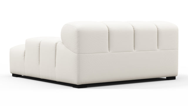 Tufty Outdoor - Tufty Outdoor Module, Deep Large Right Arm, Soft White Performance Weave