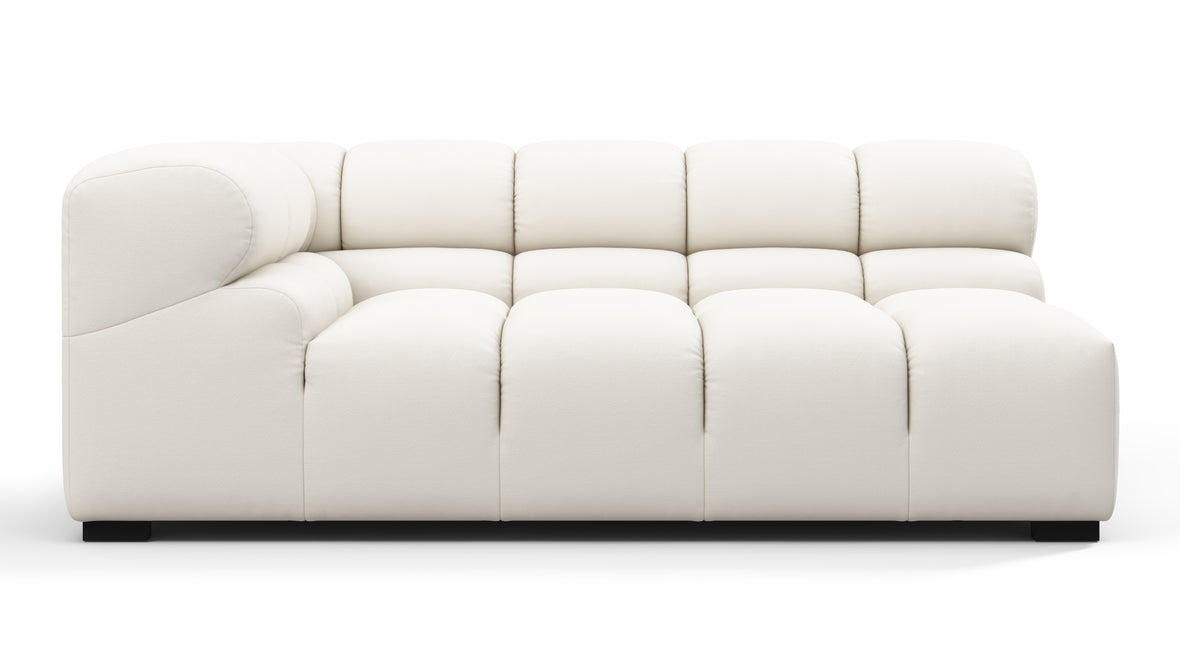 Tufty Outdoor - Tufty Outdoor Module, Extra Large Left Corner, Soft White Performance Weave