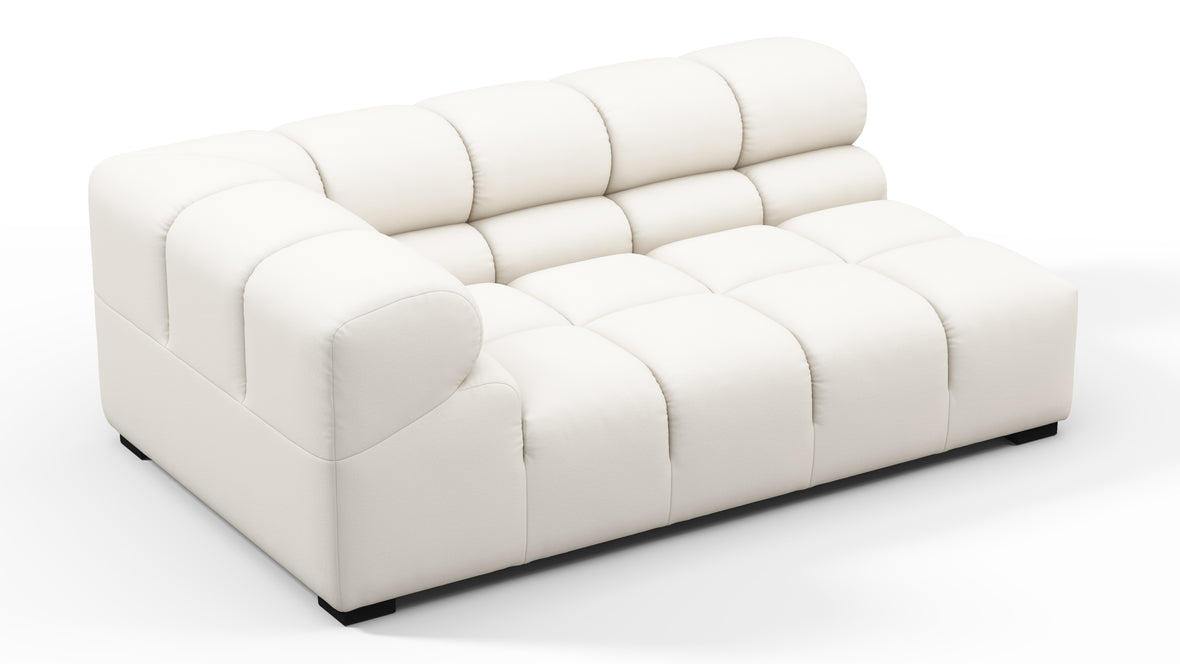 Tufty Outdoor - Tufty Outdoor Module, Extra Large Left Corner, Soft White Performance Weave
