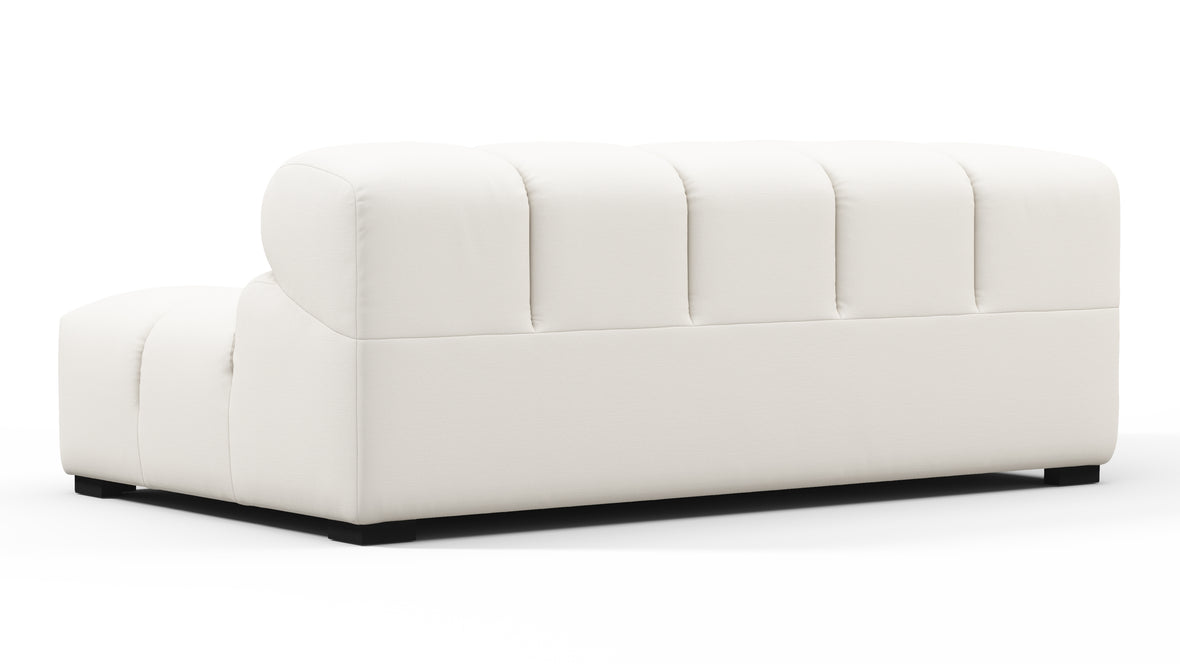 Tufty Outdoor - Tufty Outdoor Module, Extra Large Left Corner, Soft White Performance Weave