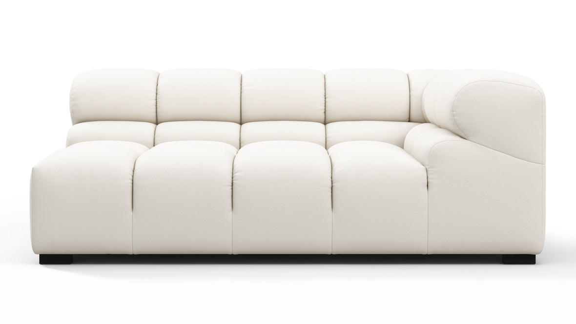 Tufty Outdoor - Tufty Outdoor Module, Extra Large Right Corner, Soft White Performance Weave