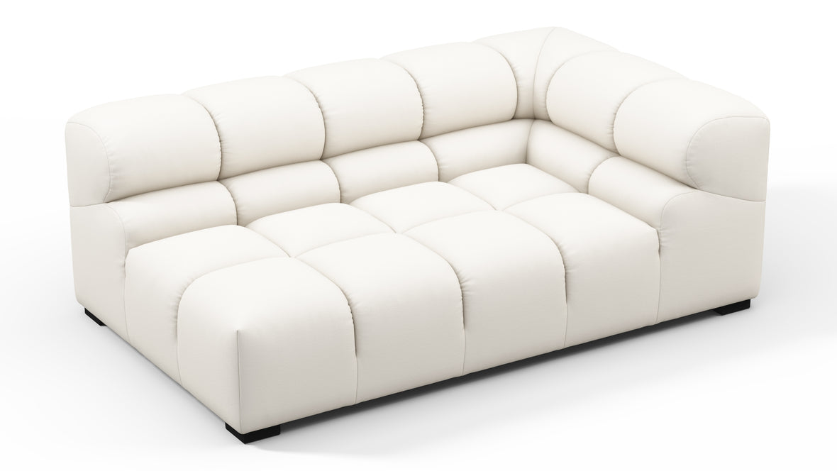 Tufty Outdoor - Tufty Outdoor Module, Extra Large Right Corner, Soft White Performance Weave