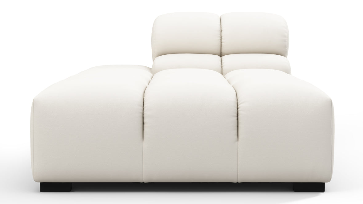Tufty Outdoor - Tufty Outdoor Module, Left Chaise, Armless, Soft White Performance Weave