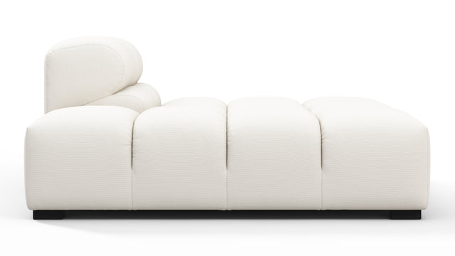Tufty Outdoor - Tufty Outdoor Module, Left Chaise, Armless, Soft White Performance Weave