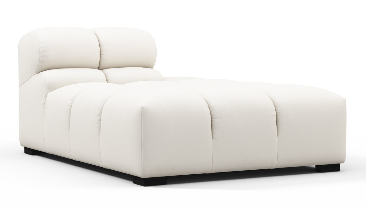Tufty Outdoor - Tufty Outdoor Module, Right Chaise, Armless, Soft White Performance Weave