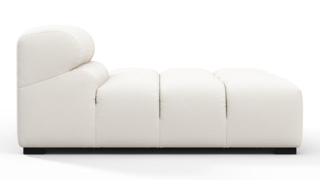 Tufty Outdoor - Tufty Outdoor Module, Right Chaise, Armless, Soft White Performance Weave