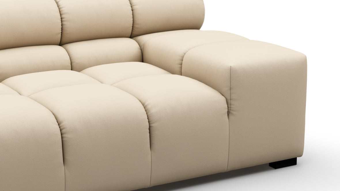 Tufty Outdoor - Tufty Outdoor Sectional, Extra Large Sofa, Latte Performance Weave
