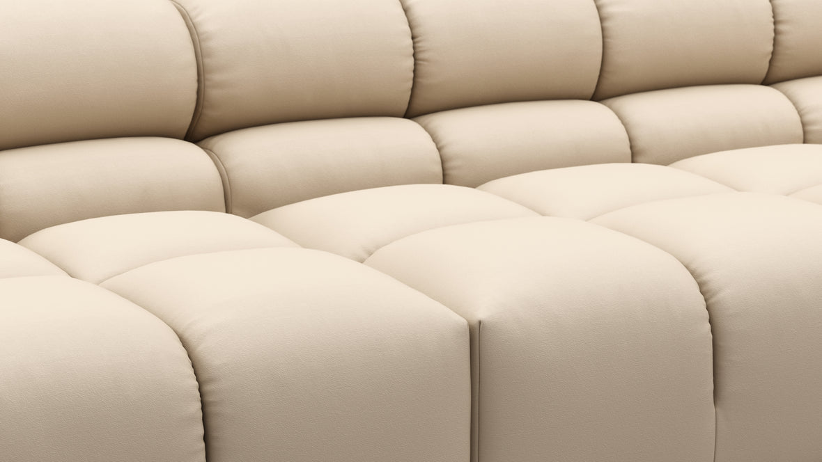 Tufty Outdoor - Tufty Outdoor Sectional, Extra Large Sofa, Latte Performance Weave