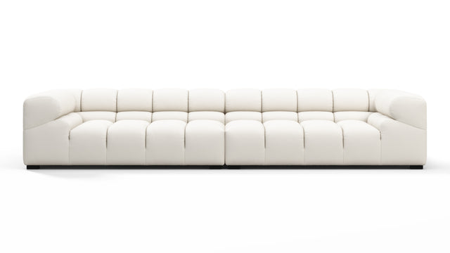 Tufty Outdoor - Tufty Outdoor Sectional, Extra Large Sofa, Soft White Performance Weave
