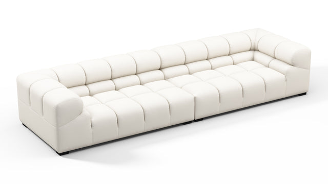 Tufty Outdoor - Tufty Outdoor Sectional, Extra Large Sofa, Soft White Performance Weave