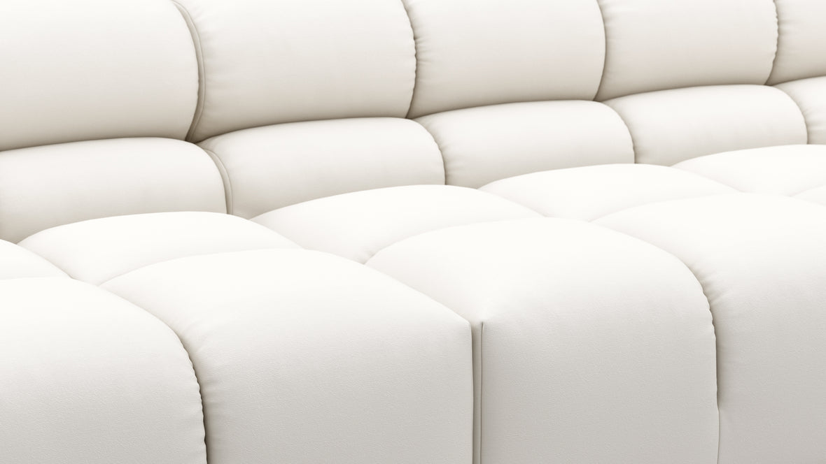 Tufty Outdoor - Tufty Outdoor Sectional, Large, Left Chaise, Soft White Performance Weave