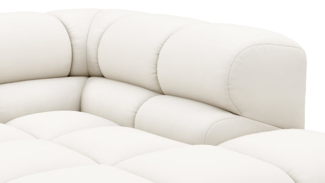 Tufty Outdoor - Tufty Outdoor Sectional, Small L, Left, Soft White Performance Weave