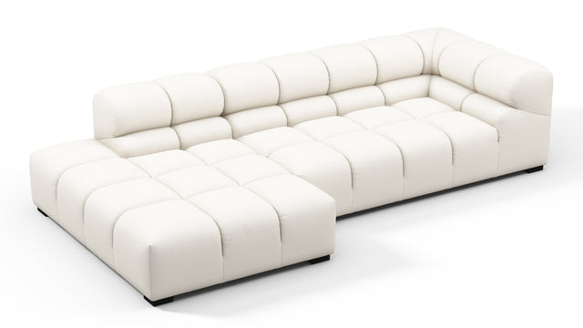 Tufty Outdoor - Tufty Outdoor Sectional, Small L, Left, Soft White Performance Weave