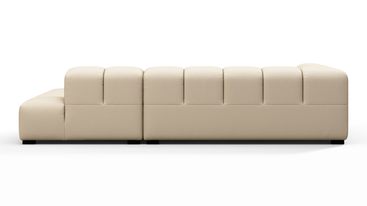 Tufty Outdoor - Tufty Outdoor Sectional, Small L, Right, Latte Performance Weave