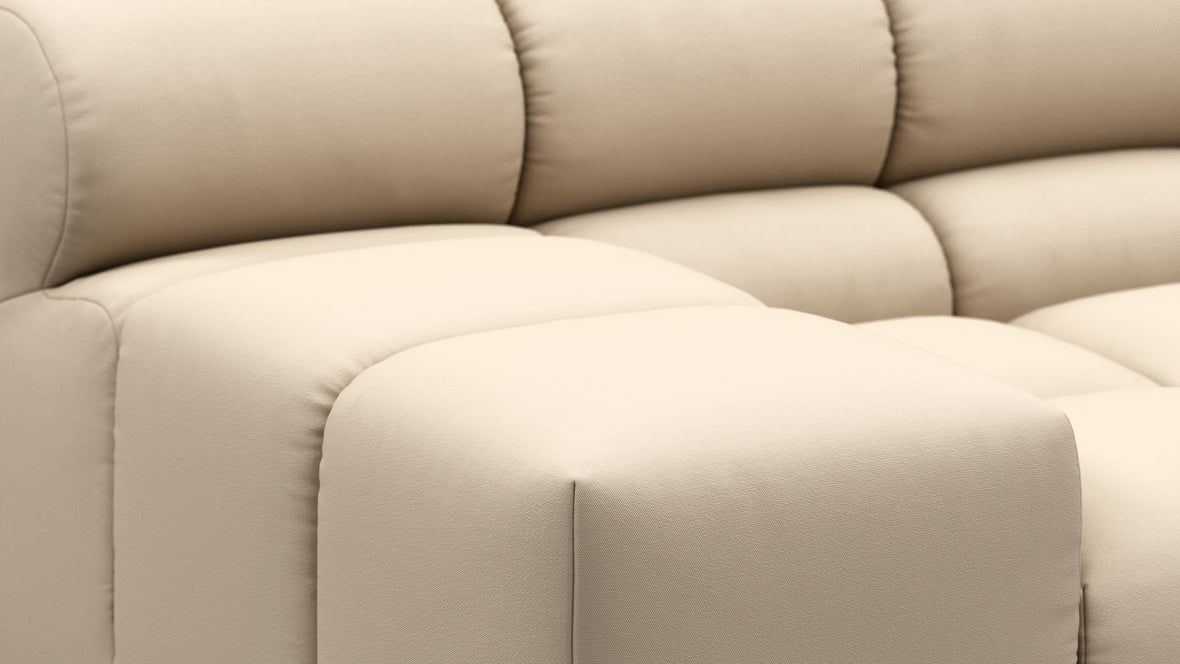 Tufty Outdoor - Tufty Outdoor Sectional, Small, Left Chaise, Latte Performance Weave