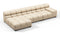 Tufty Outdoor - Tufty Outdoor Sectional, Small, Left Chaise, Latte Performance Weave