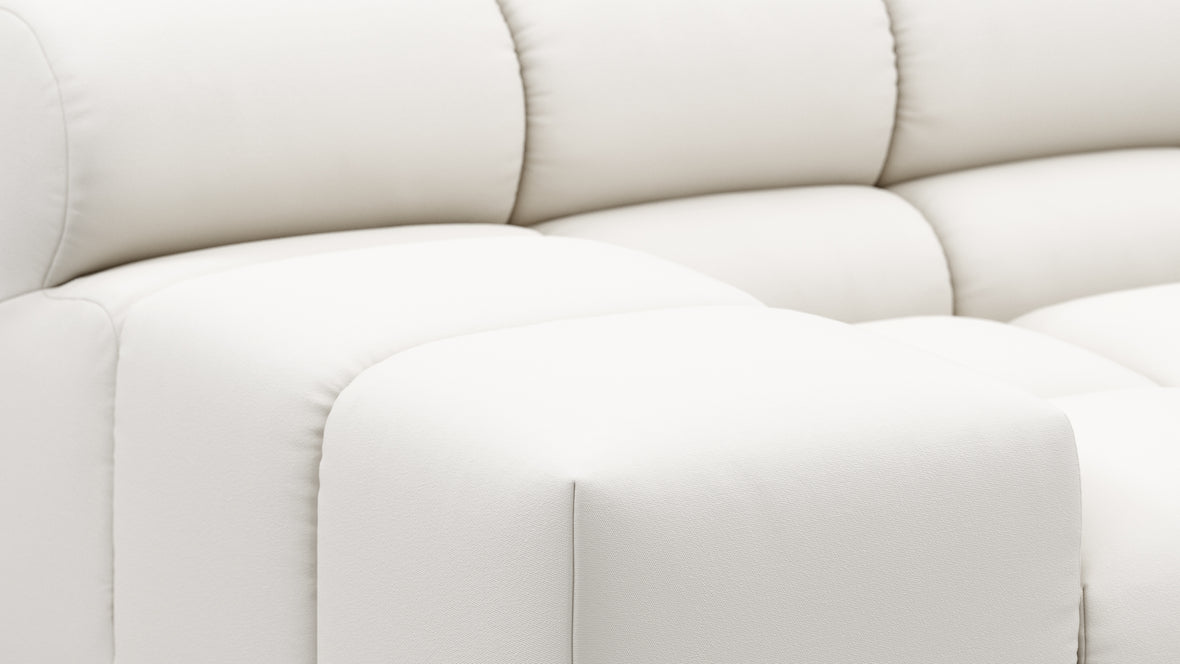 Tufty Outdoor - Tufty Outdoor Sectional, Small, Left Chaise, Soft White Performance Weave