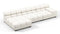 Tufty Outdoor - Tufty Outdoor Sectional, Small, Left Chaise, Soft White Performance Weave