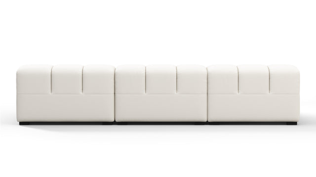 Tufty Outdoor - Tufty Outdoor Sectional, Small, Left Chaise, Soft White Performance Weave