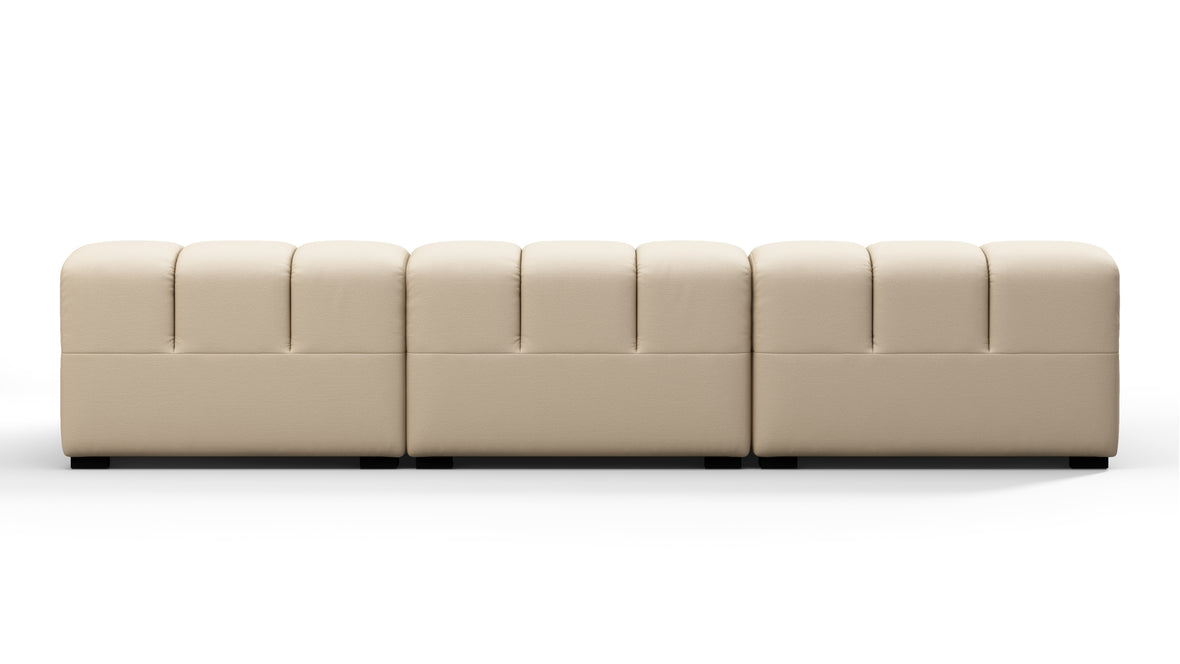 Tufty Outdoor - Tufty Outdoor Sectional, Small, Right Chaise, Latte Performance Weave