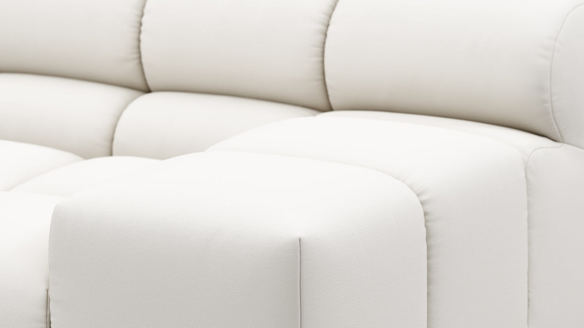 Tufty Outdoor - Tufty Outdoor Sectional, Small, Right Chaise, Soft White Performance Weave
